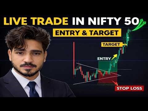 Live Trading in nifty50 | Triangle Pattern | Perfect Entry and Target | Manoj Baghel |