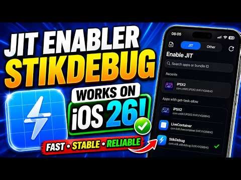 How to Enable JIT on iOS 26 Using StikDebug (2026 Working Guide)