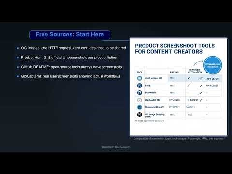 How to Automatically Find & Capture Product Screenshots for Content Creation