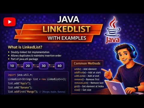 LinkedList in Java Explained with Examples | Java Collections Framework