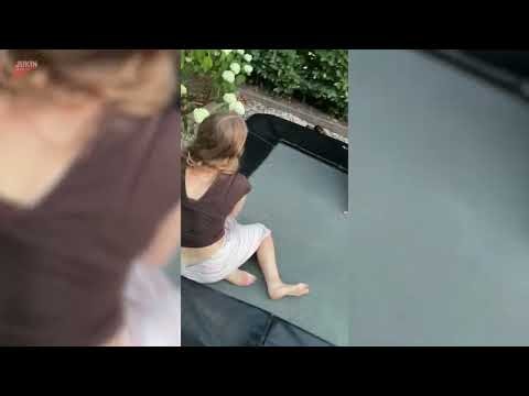 Tipsy Woman's Trampoline Frontflip Attempt Ends in Hilarious Fall - 1839413