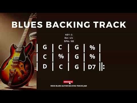 Blues Backing Track in G 100 BPM