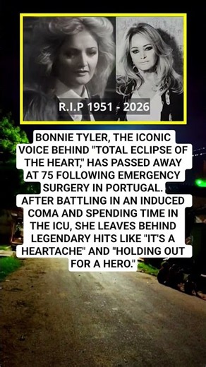 80s Icon Bonnie Tyler Passes Away at 75 | Legacy of Total Eclipse of the Heart