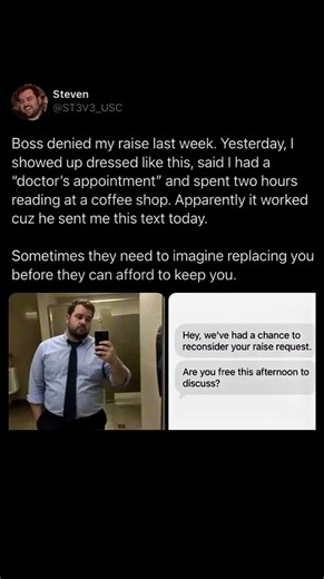 he denied my raise until i did this | Subscribe for more #motivation 😊👍