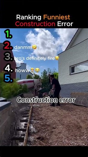 Ranking Funniest Construction Errors#funny#rankingvideos#funnyclips #construction #constructionfails