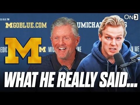 What New Michigan Head Coach Kyle Whittingham REALLY SAID...