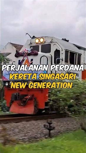 Perjalanan Pertama KA Singasari New Generation #keretaapi #newgeneration #shorts