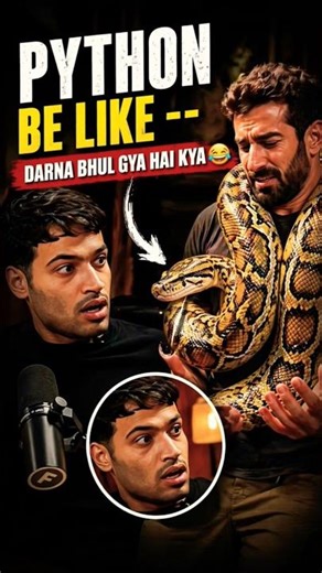 This went from podcast to survival mode REAL quick 😳🐍 #shorts #podcast