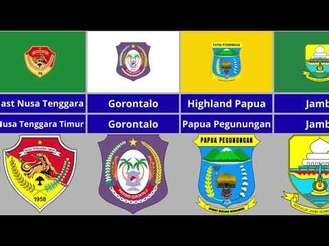 All 38 Provinces of Indonesia Flags & Coats of Arms