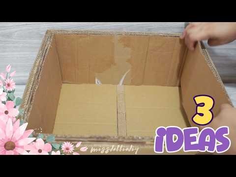 Easy Cardboard Box Crafts for Storage and Home Use