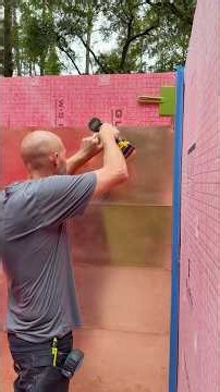 Copper Shower Wall installation Part 1