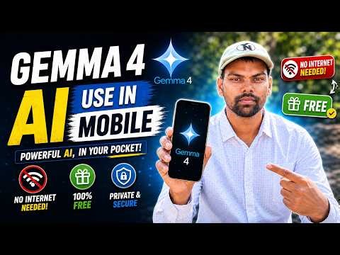Gemma 4 AI on Mobile 🔥 No Internet Needed! Build Apps FREE with AI #Gemma4