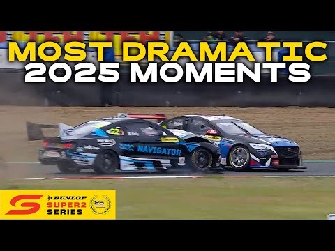Most Dramatic Super2 Moments Of 2025 | Dunlop Super2 Series