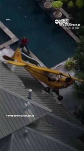 Small plane crash lands on Fort Bend County, Texas, home