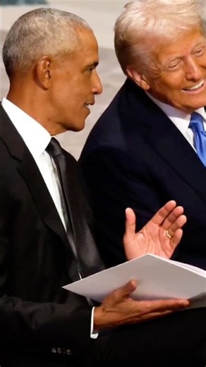 Obama & Trump Were Laughing Together… Then Obama Said THIS! 😂🍰#BarackObama #DonaldTrump #Obama