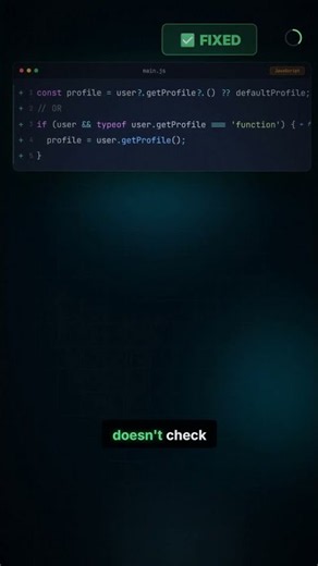 JavaScript's ?. has a trap nobody talks about ⚡