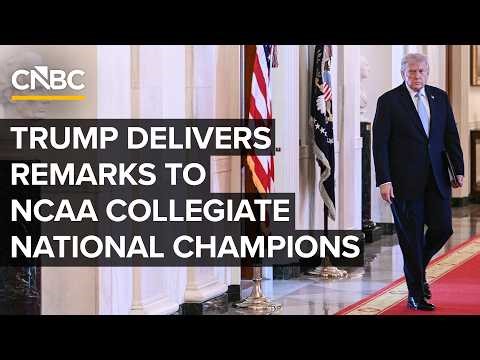 President Trump honors NCAA Collegiate National Champions at the White House — 4/21/2026