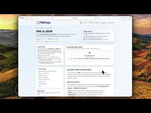 How to convert XML to JSON