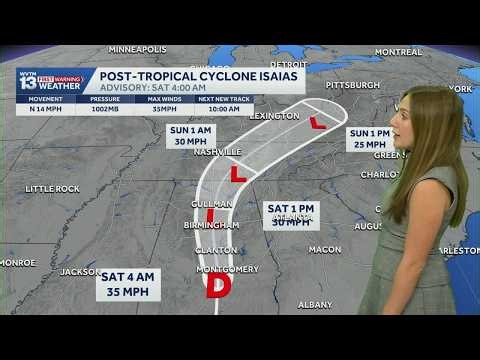 NWS drops Tropical Storm Warnings as Isaias weakens