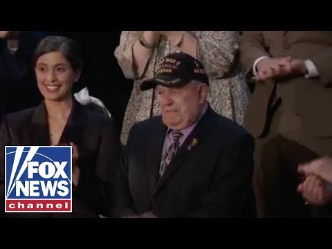 WATCH: President Trump honors 99-year-old World War II veteran