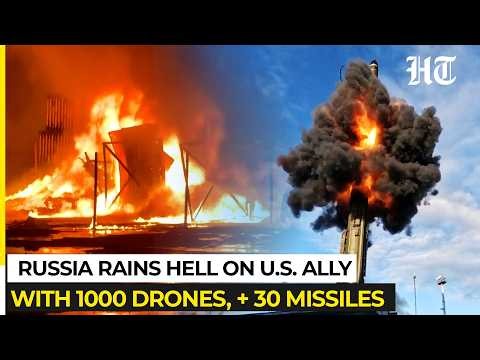 After CIA Warning, Russia Hits US Ally Harder, 1000+ Drones & Missiles Unleashed, Ukraine In Danger
