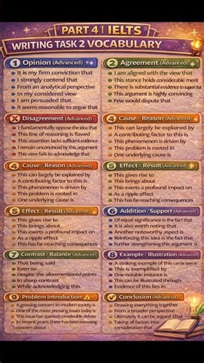 IELTS Writing Task 2 Advanced Vocabulary | Part 4