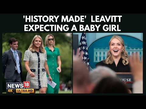 Historic First: White House Press Secretary Karoline Leavitt Expecting Baby Girl in 2026 | 4K