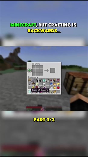 Minecraft, But Crafting Is Backwards… I Part 3 I #Minecraft #minecraftchallenge #challenge #xnestorio #yt