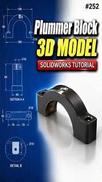 252 Plummer Block #solidworks @needful3d