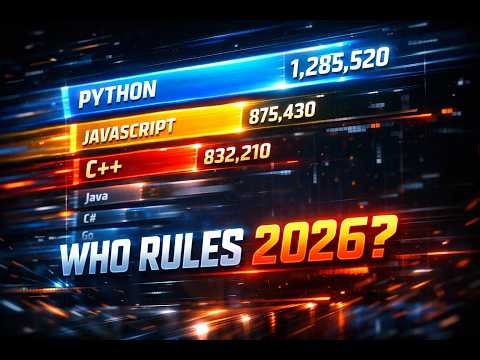 Programming Language Evolution (2001–2026): The Epic Battle for Dominance 🚀 #BarChartRace