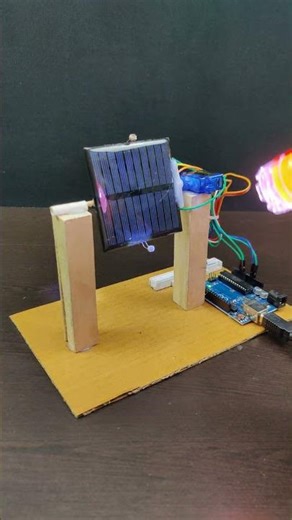 Automatic Solar Tracker Device using Arduino Uno #arduinoprojects #arduino #solartracker #robot