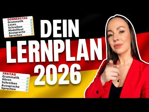 DEIN PERFEKTER LERNPLAN🚀erreiche deine Ziele (Deutsch lernen 2026 | Learn German)