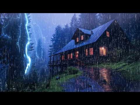Perfect Rain Sounds For Sleeping - 99% Sleep BETTER - Relaxing Rainstorm Sounds, ASMR