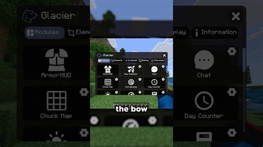 Minecraft Bedrock texture pack with a mod menu?