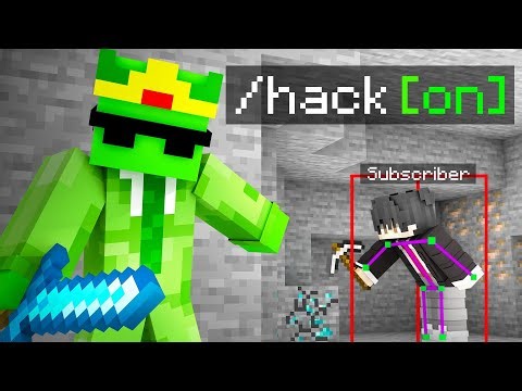 Secretly Using Hacks on My Subscriber's Minecraft Server…