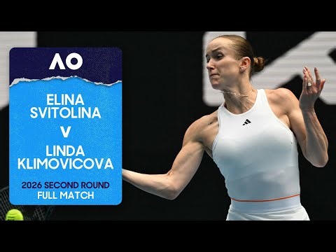 Elina Svitolina v Linda Klimovicova Full Match | Australian Open 2026 Second Round