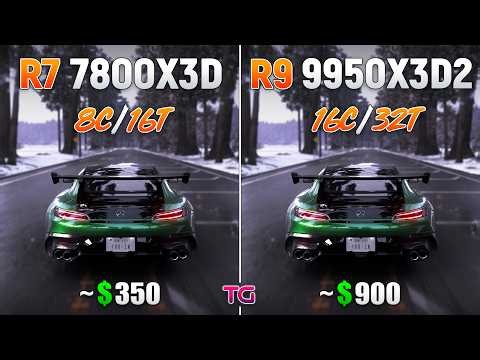 Ryzen 7 7800X3D vs Ryzen 9 9950X3D2 - How Big is the Difference?