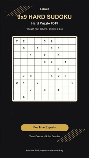 Hard Sudoku Challenge #045