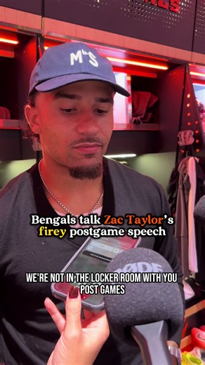 Zac Taylor could be heard outside the locker room giving a passionate speech after the Bengals’ loss to the Jaguars on Sunday. Here is what Chase Brown, Dexter Lawrence, Taylor and Joe Burrow said afterward. 🎥: @David Wysong #fyp #bengals #cincinnatibengals #nfl #whodeynation