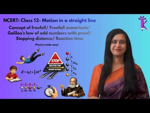 Free Fall & Motion Numericals | Galileo’s Odd Number Law | Reaction Time & Stopping Distance