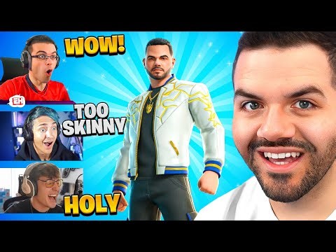 Streamers React to My ICON SKIN Reveal!
