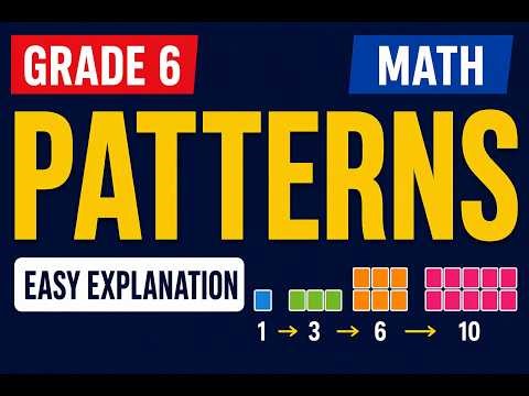 Class 6 Maths Chapter 1 | Grade 6 Mathematics | Patterns in Mathematics | Easy Explanation