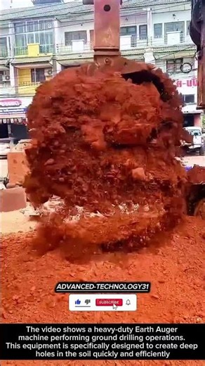 Powerful Earth Auger for Fast and Efficient Drilling !! #shorts #innovation #tool