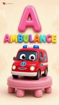 ABC Vehicles for Kids 🚗🚒🚜 | Learn ABC with Cute Vehicles | Alphabet Learning for Toddlers #shorts