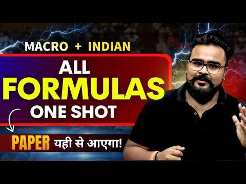 One Shot Formulas Macro Economics Class 12 | Board Exam 2026