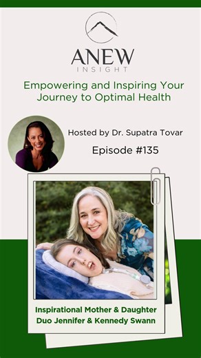 Dr. Supatra Tovar on Instagram: "On Fabulous Fridays, we’re highlighting an uplifting conversation from Episode 135 of the ANEW Insight Podcast with inspirational mother and daughter duo Jennifer & Kennedy Swann. In this episode, they share how living with spinal muscular atrophy does not define limitations or diminish joy. Kennedy speaks honestly about wanting to be seen as a typical teenager who values friendships, crushes, laughter, and the everyday moments that make life meaningful. Her conf