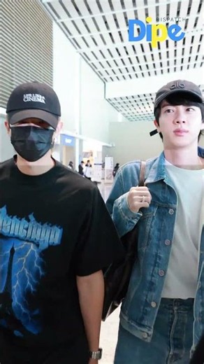 What are V, JUNG KOOK, and JIN talking about?👀💜방탄, 만나자마자 끊이지 않는 이야기 꽃! #bts #kpop #dispatch