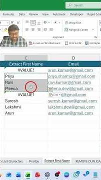 Extract First Name in Excel Using Formula and Copilot Easy Method