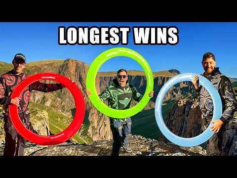 Giant Frisbee Contest From 200m Cliff