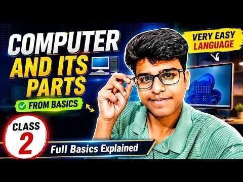 Computer and Its Parts Full Explanation in Hindi Class 2 #computer #computercourse #youtube #yt